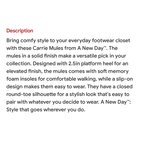 A New Day Carrie mule platform shoes - Picture 5 of 5